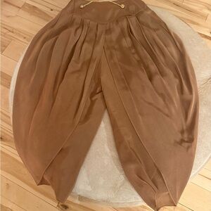 RARE 80s harem pant outfit!! Skatie Brown Animal Print Blazer/barrel old s pants